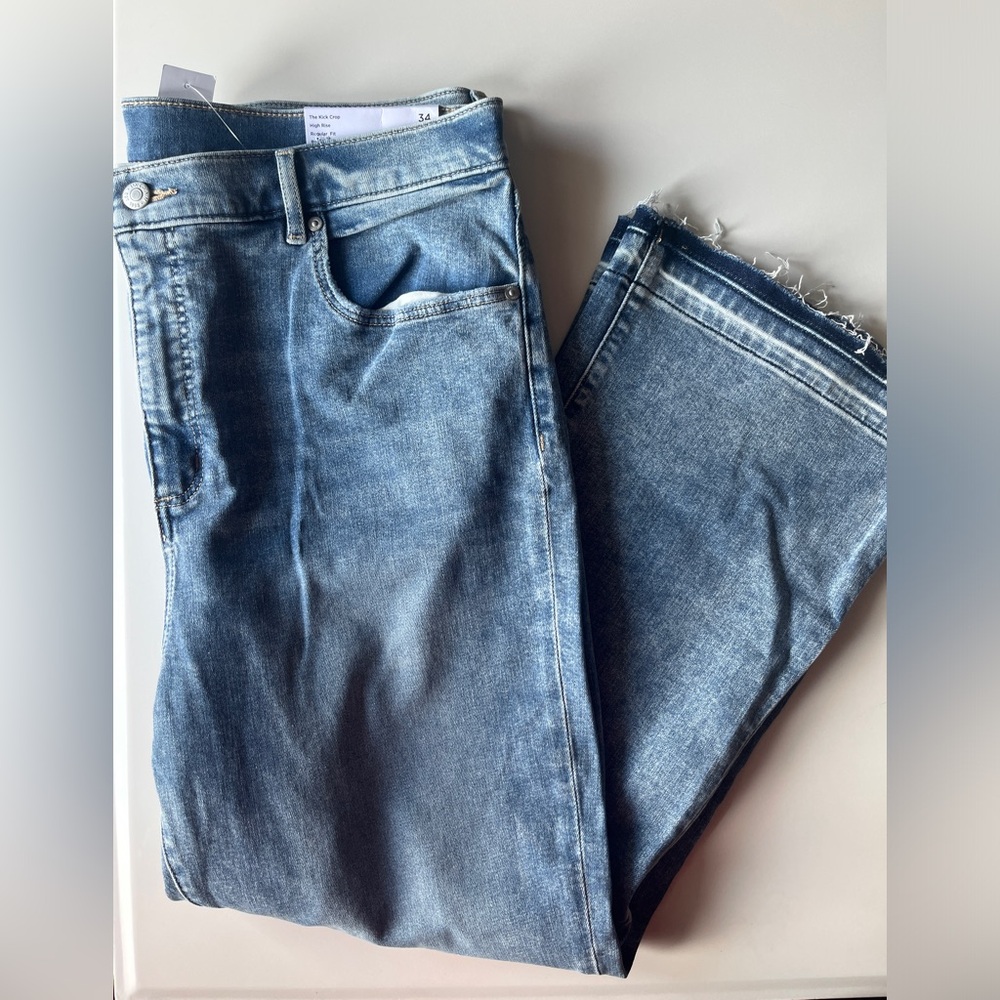 LOFT | Size 34 | NWT | Frayed Hem Blue Jeans